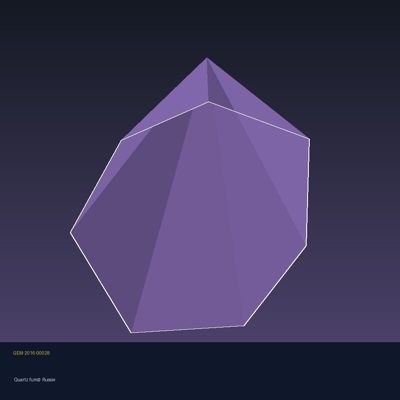 Quartz fumé, vue 2